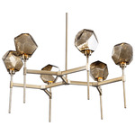 Gem Round Belvedere Chandelier - Heritage Brass / Bronze