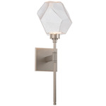 Gem Stem Wall Sconce - Metallic Beige Silver / Clear