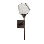 Gem Stem Wall Sconce - Flat Bronze / Smoke