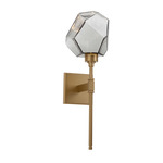 Gem Stem Wall Sconce - Gilded Brass / Smoke