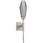 Aalto Belvedere Wall Sconce - Metallic Beige Silver / Optic Ribbed Smoke