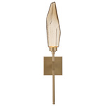Rock Crystal Wall Sconce - Gilded Brass / Chilled Bronze