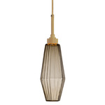 Aalto Pendant - Gilded Brass / Optic Ribbed Bronze