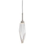 Rock Crystal Pendant - Metallic Beige Silver / Chilled Clear
