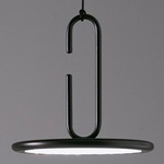 Clip Open Loop Pendant - Matte Black