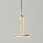 Clip Open Loop Pendant - Matte Gold