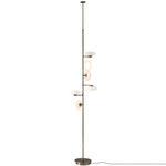 Mami Floor Lamp - Brushed Bronze / White