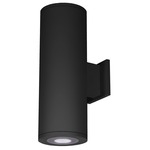 Tube Architectural Up and Down 6 Degree Beam Wall Light - Black
