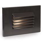 12V Louvered Horizontal Landscape Step / Wall Light - Bronze