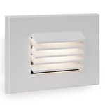 12V Louvered Horizontal Landscape Step / Wall Light - White