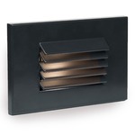 12V Louver Horizontal Landscape Step / Wall Light Amber CCT - Black