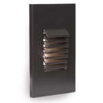 12V Louvered Vertical Landscape Step / Wall Light - Bronze