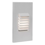 12V Louvered Vertical Landscape Step / Wall Light Amber CCT - White