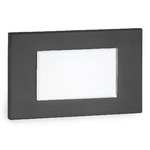 12V Frame Horizontal Landscape Step / Wall Light Amber CCT - Black
