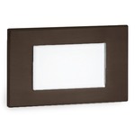 12V Frame Horizontal Landscape Step / Wall Light Amber CCT - Bronze