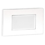 12V Frame Horizontal Landscape Step / Wall Light Amber CCT - White