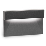 12V Horizontal Rectangular Landscape Step/Wall Light - Black