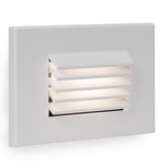 120V LED120 Horizontal Louvered Step Light - White