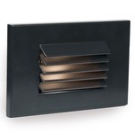 120V LED120 Horizontal Louvered Step Light - Black