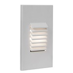 120V LED220 Vertical Louvered Step / Wall Light - White