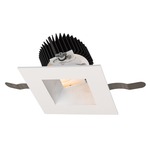 Aether 3.5IN Square Adjustable Downlight Trim - White / Haze Reflector