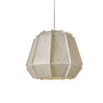 Stitches Bamako Pendant - Chrome / Ivory White Wood