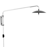 Signal Swing Arm Wall Light - Black Shade / Nickel