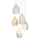 Kawa Multi Light Pendant - White / White