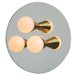 Echo 3 Wall Light - Mirror / Brass