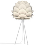 Aluvia Tripod Table Lamp - White / Pearl