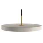 Asteria Pendant - Brass / Pearl