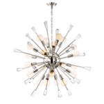 Muse Chandelier - Polished Nickel / Crystal