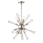 Muse Chandelier - Polished Nickel / Crystal