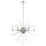 Pulsar Chandelier - Chrome / Clear