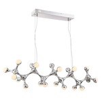 Molecule Linear Island Chandelier - Chrome