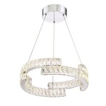 Shift Chandelier - Chrome / Crystal