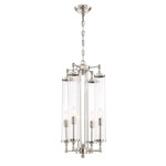 Regis Pendant - Polished Nickel / Clear
