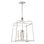 Sylvan Lantern Chandelier - Polished Nickel