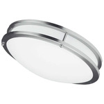 CFLED Ceiling Light - Satin Chrome / White