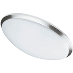 CFLED Modern Ceiling Light - Satin Chrome / White