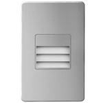 Bella Rectangle Outdoor Step Light - Brushed Aluminum