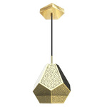 Almas Pendant - Polished Brass