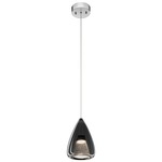 Zin Mini Pendant - Chrome / Smoke