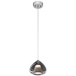 Zin Mini Pendant - Chrome / Smoke