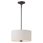 Bongo Convertible Pendant - Oil Rubbed Bronze/ Oatmeal