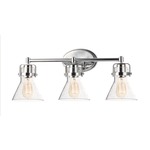 Seafarer Bathroom Vanity Light - Polished Chrome / Clear Seedy