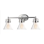 Seafarer Bathroom Vanity Light - Polished Chrome / Clear Seedy