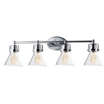 Seafarer Bathroom Vanity Light - Polished Chrome / Clear Seedy