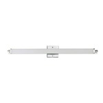 Director Bathroom Vanity Light - Polished Chrome / White