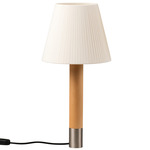 Basica M1 Table Lamp - Nickel / Natural Ribbon